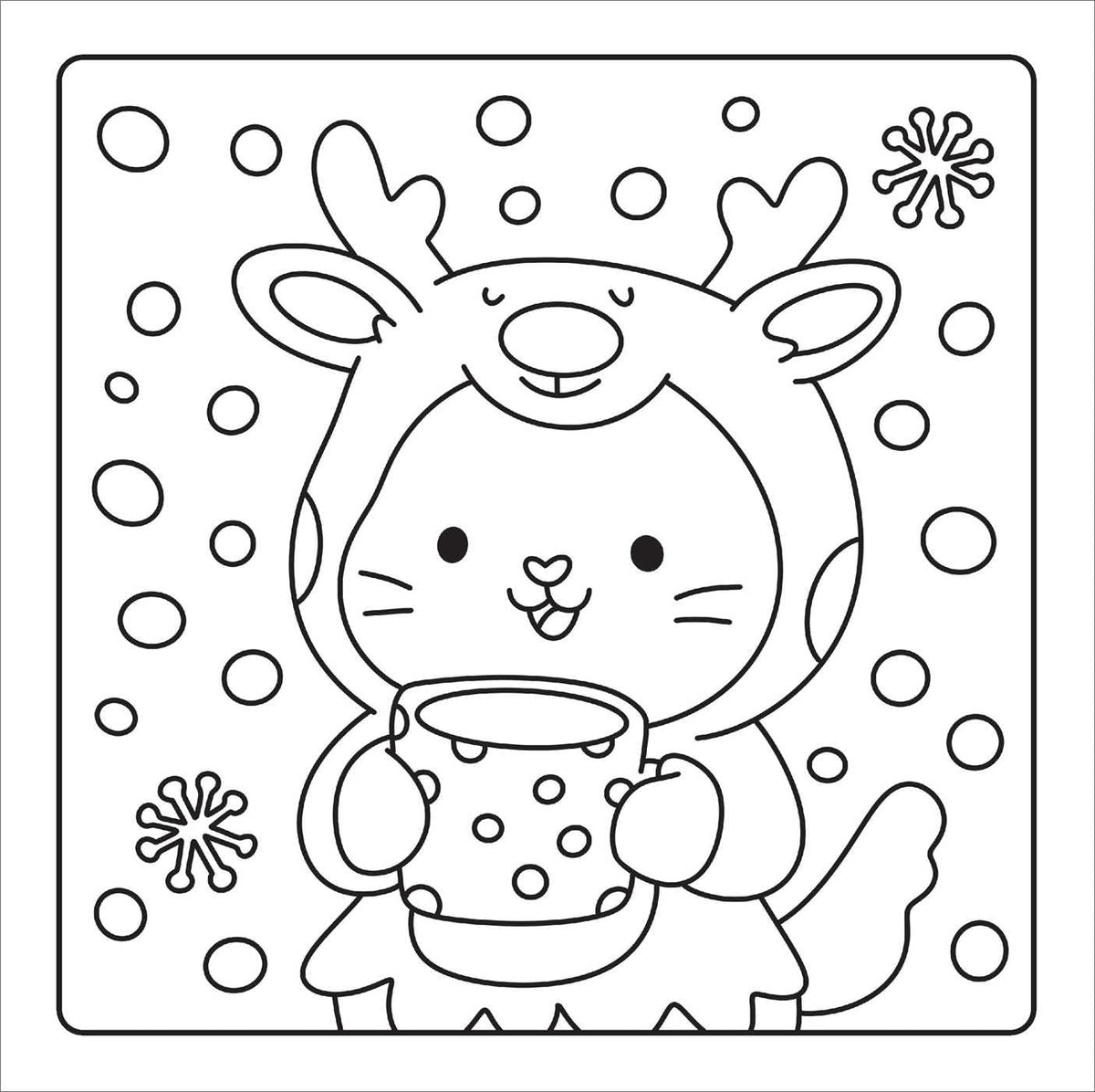 Pre Order-Christmas Cuties Cozy Coloring- Elena Aiello