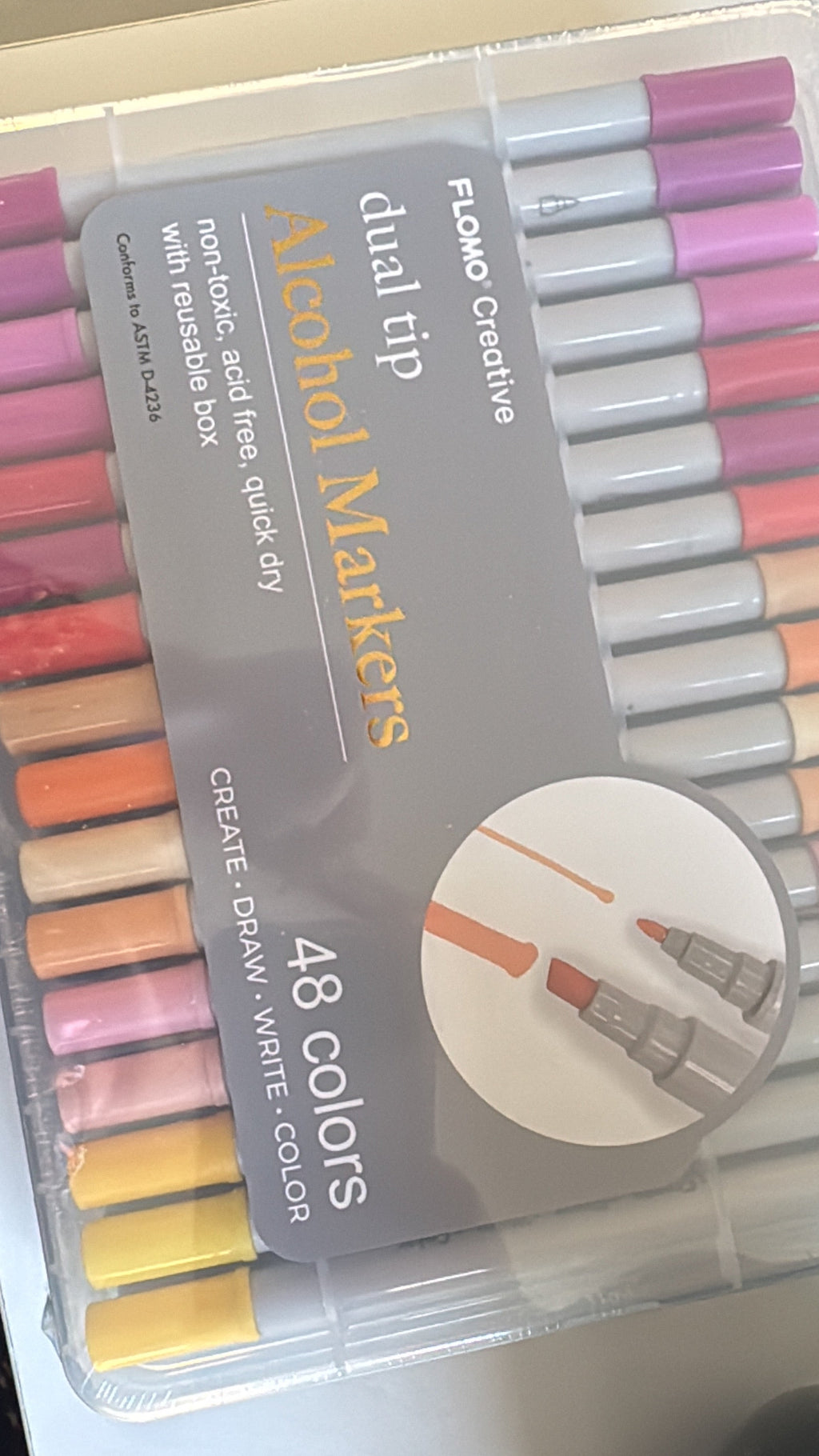 Dual Tip Alcohol Markers 48 count