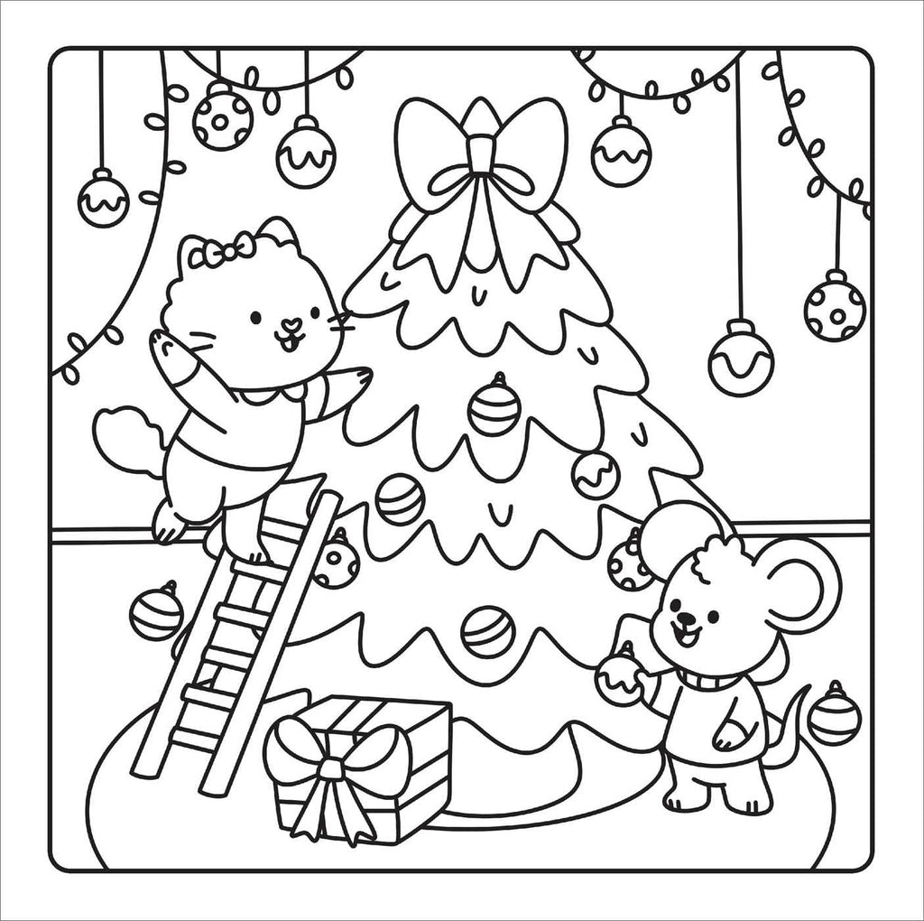 Pre Order-Christmas Cuties Cozy Coloring- Elena Aiello