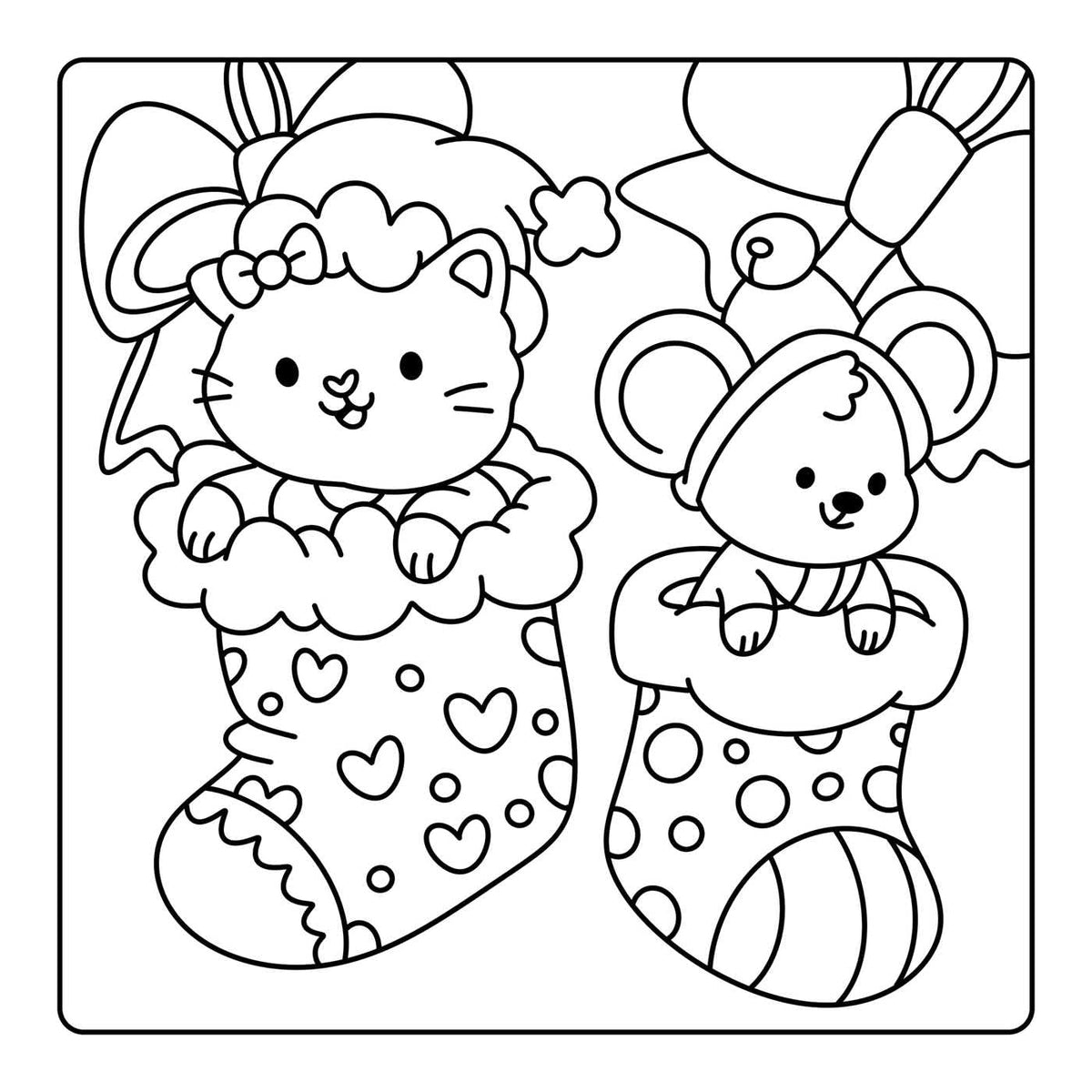 Advent Coloring- Happy Days