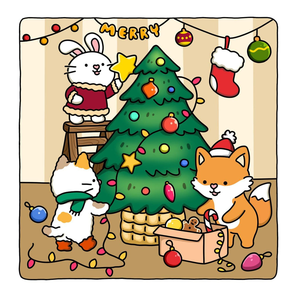 Pre Order Fuzzy Hygge: Christmas Vibes Coloring Book - Vivi Tinta
