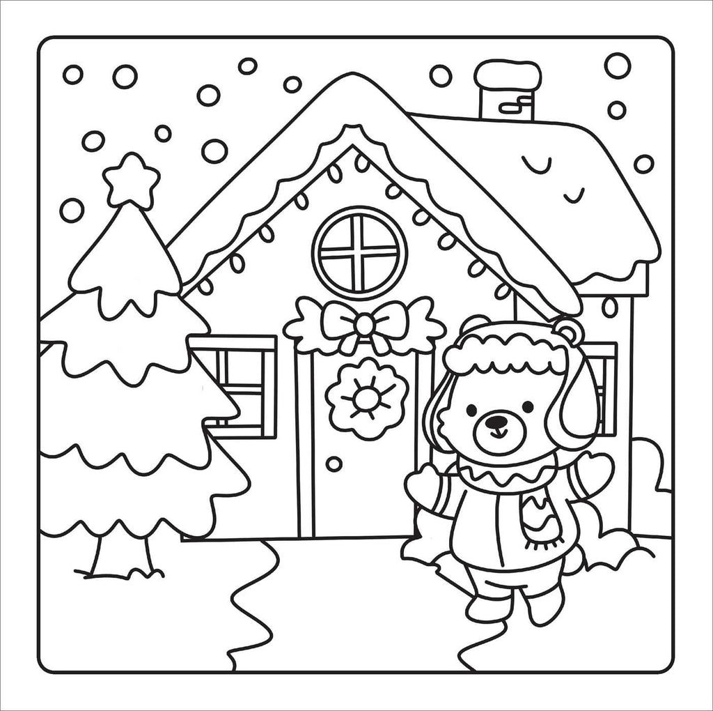 Pre Order-Christmas Cuties Cozy Coloring- Elena Aiello