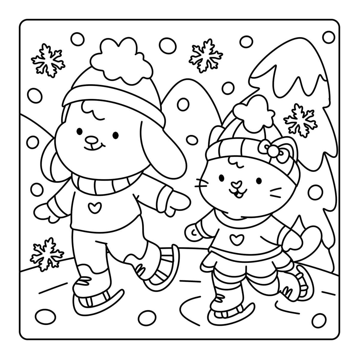 Advent Coloring- Happy Days