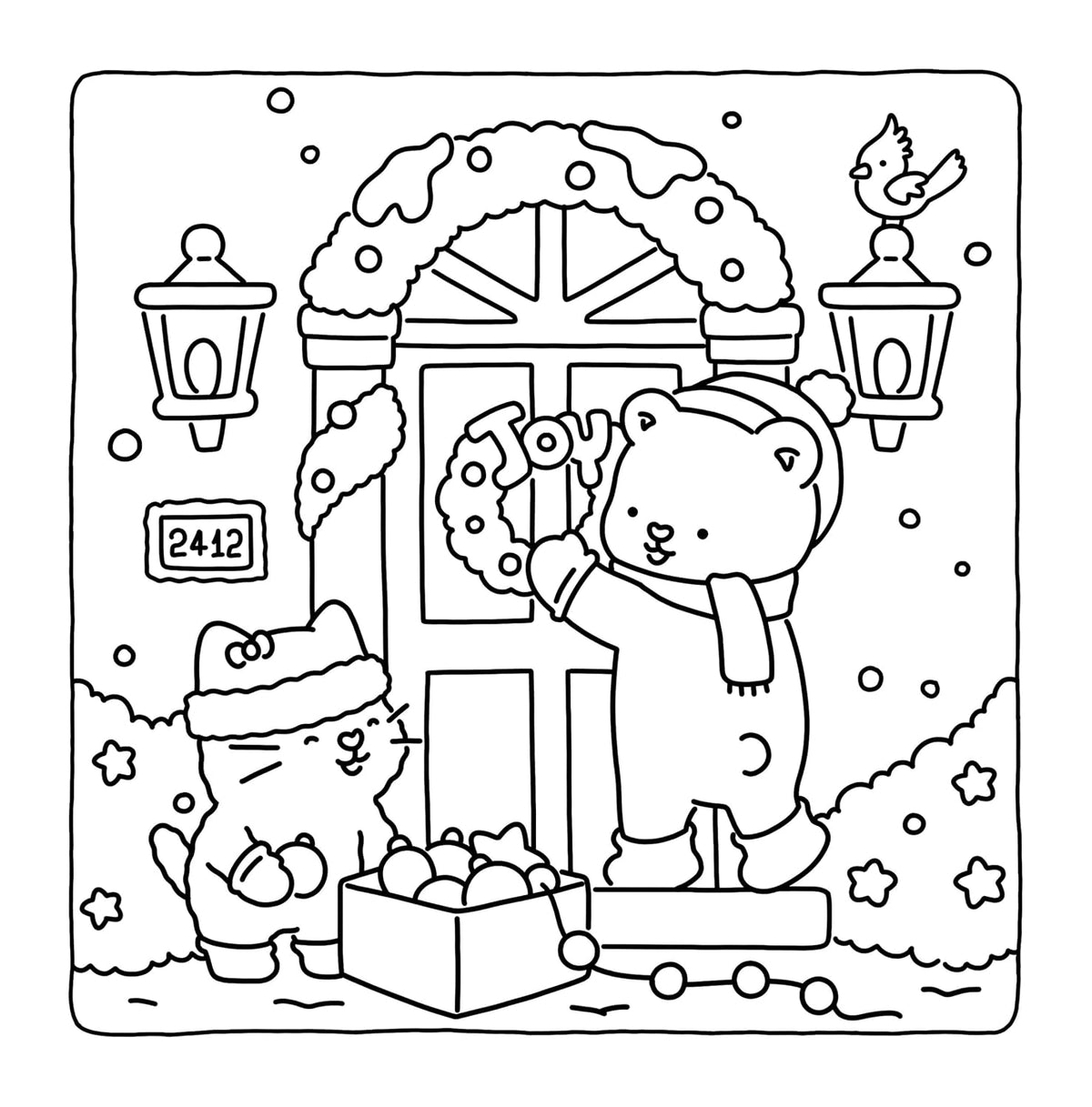 Pre Order Fuzzy Hygge: Christmas Vibes Coloring Book - Vivi Tinta
