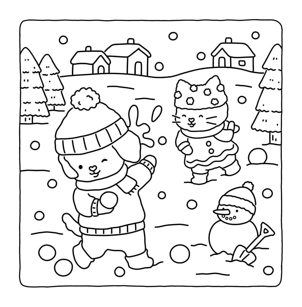 Pre Order Fuzzy Hygge: Christmas Vibes Coloring Book - Vivi Tinta