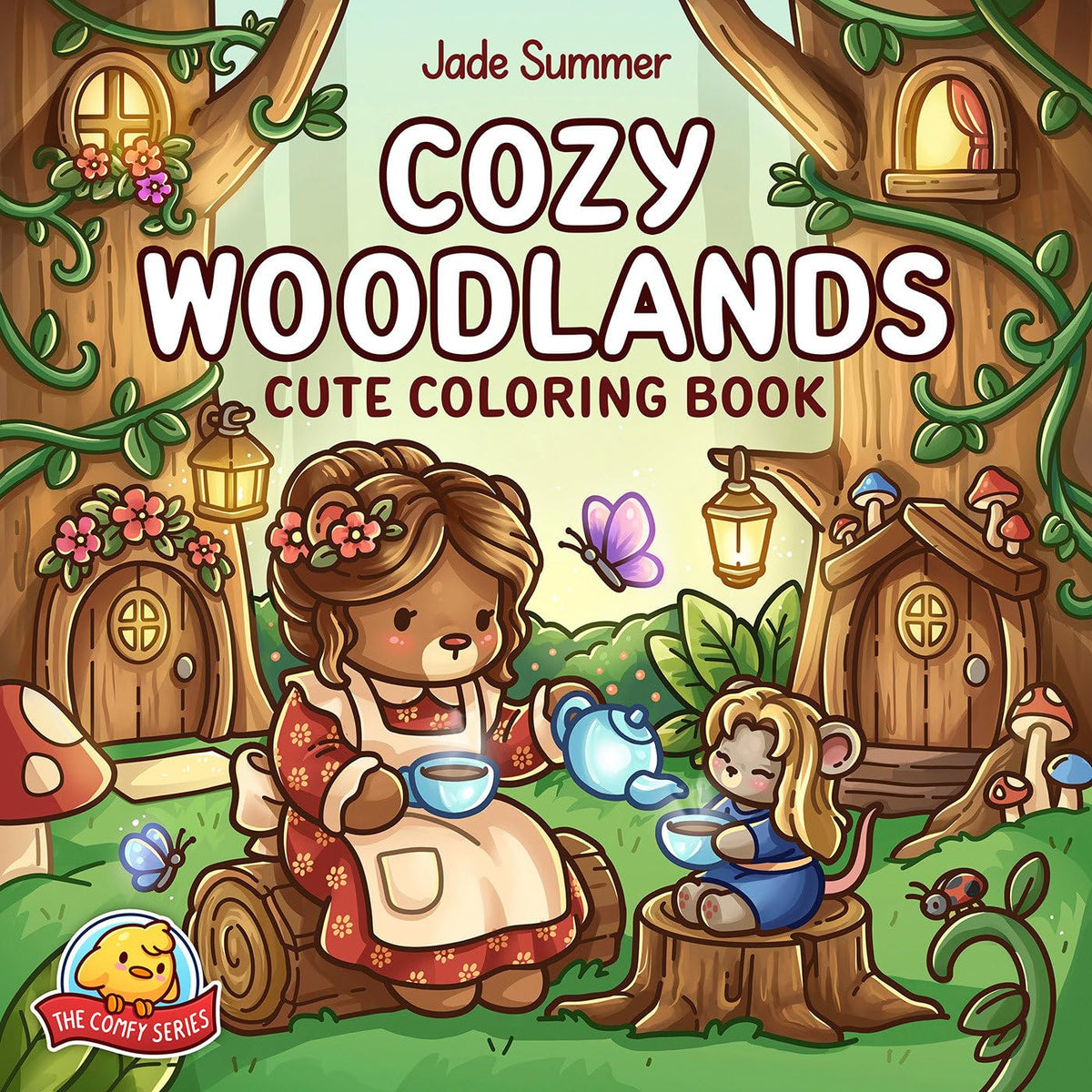 Pre OrderCozy Woodlands: Cute Coloring Book