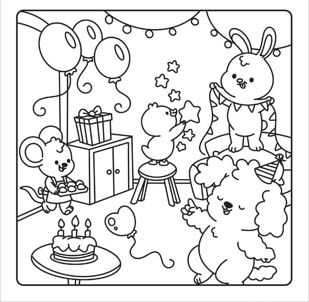 Cool Cuties Coloring Books con 10 Alcohol Markers