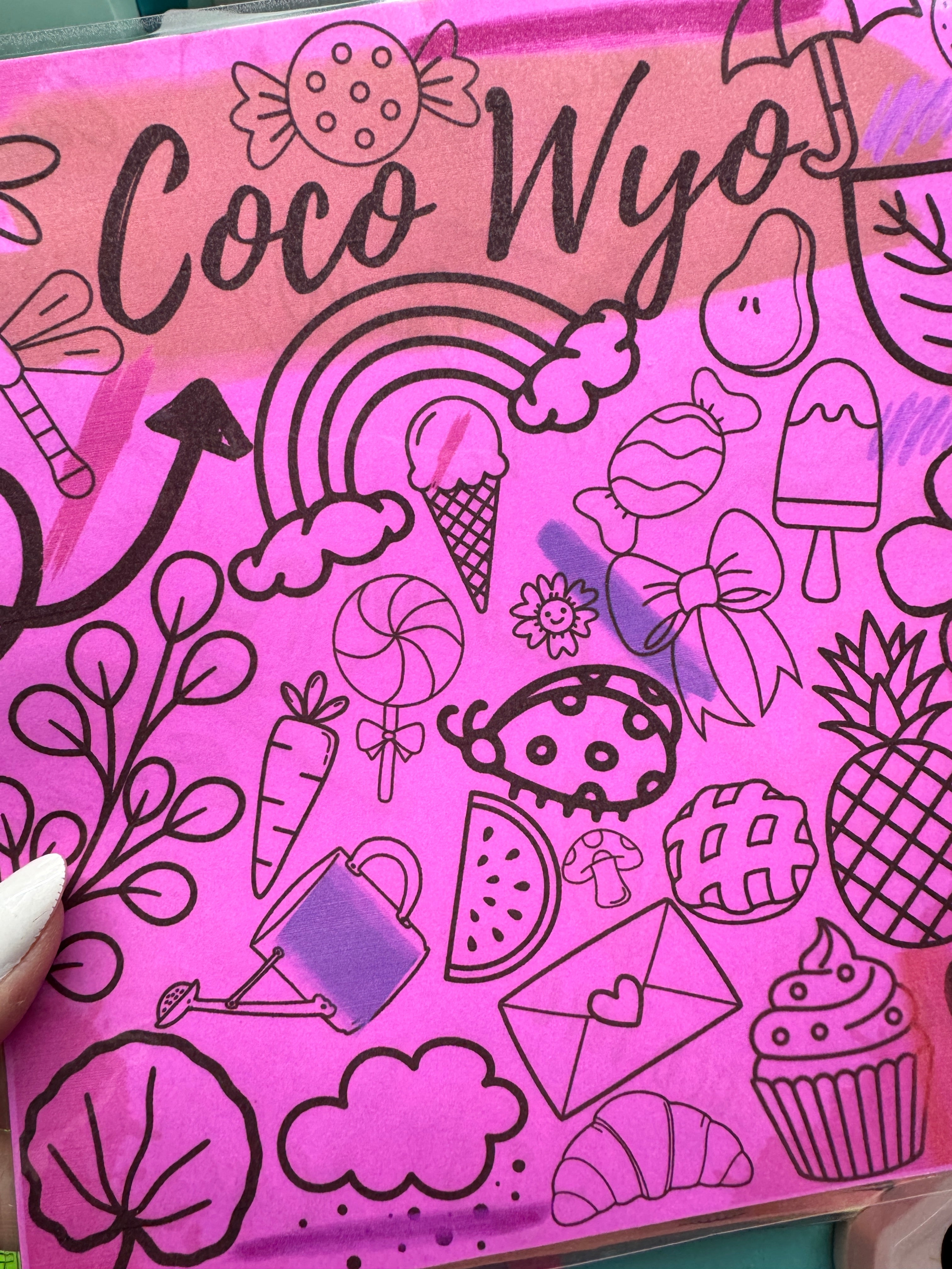 Laminated protector for Coloring Books
