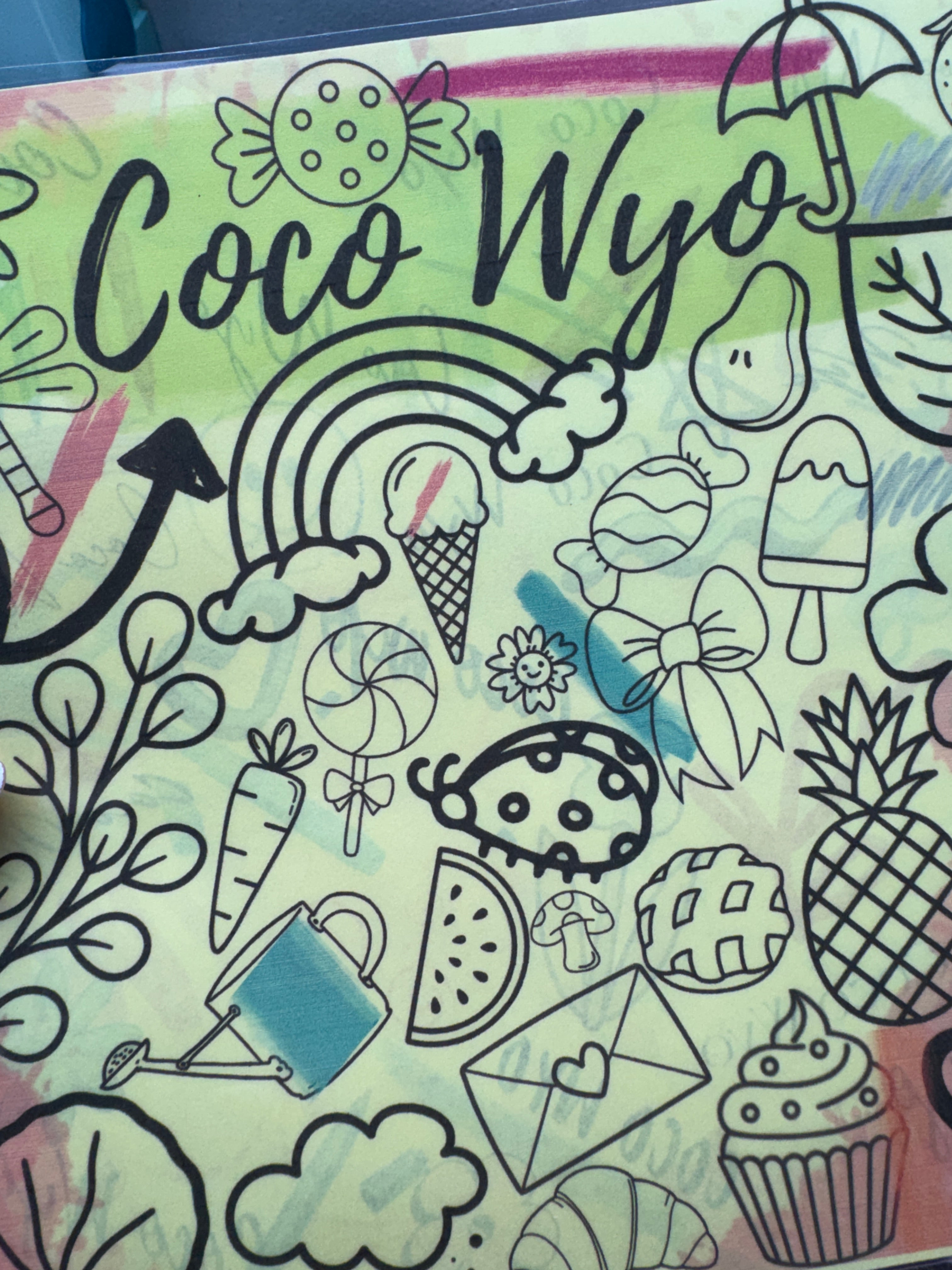 Laminated protector for Coloring Books