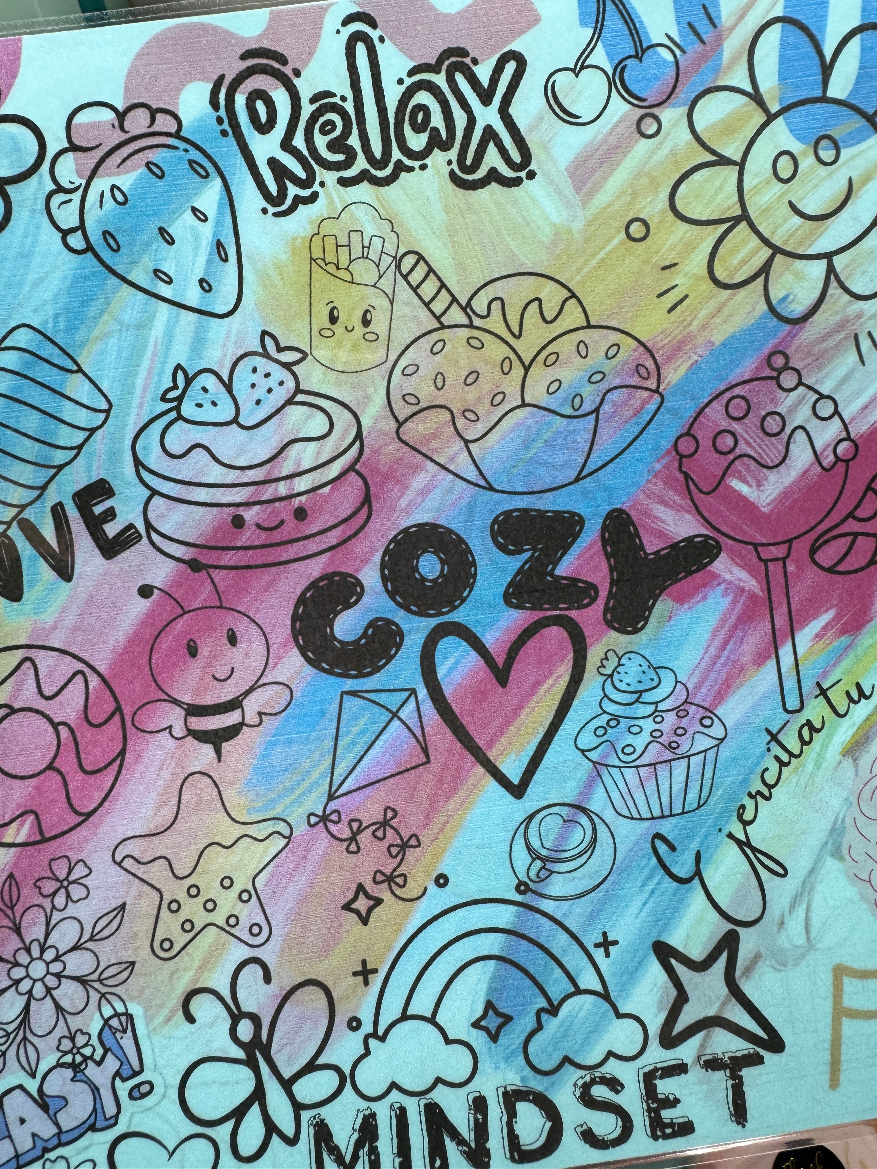 Laminated protector for Coloring Books