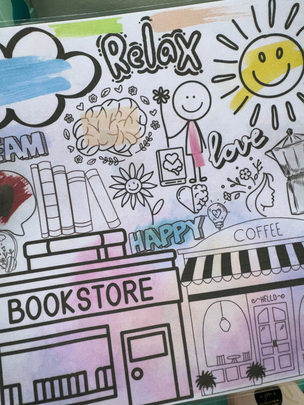 Laminated protector for Coloring Books