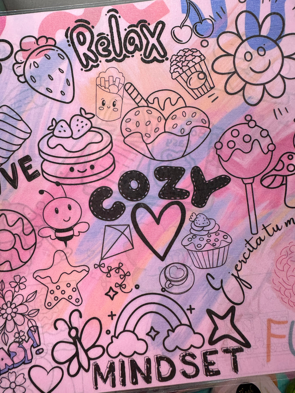 Laminated protector for Coloring Books