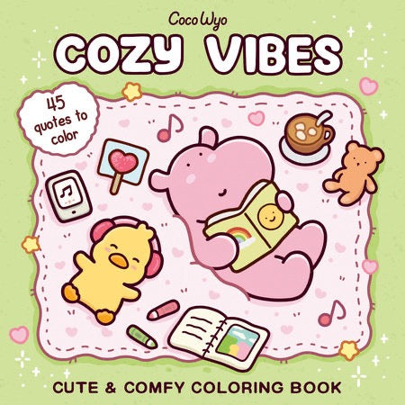 Cozy Vibes: Coloring Book for Adults and Kids-Coco Wyo