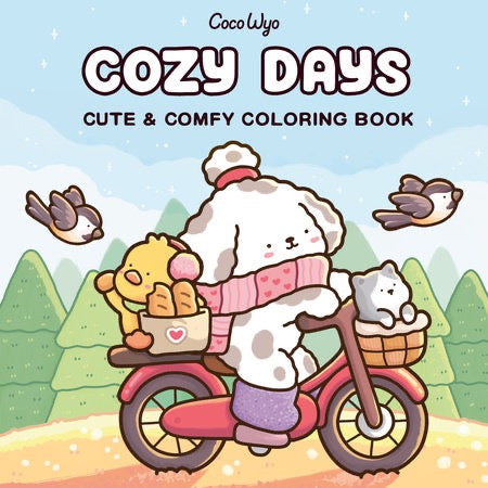 Cozy Days: Coloring Book for Adults and Kids-Coco Wyo