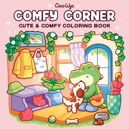 Comfy Corner: Coloring Book for Adults and Kids -Coco Wyo