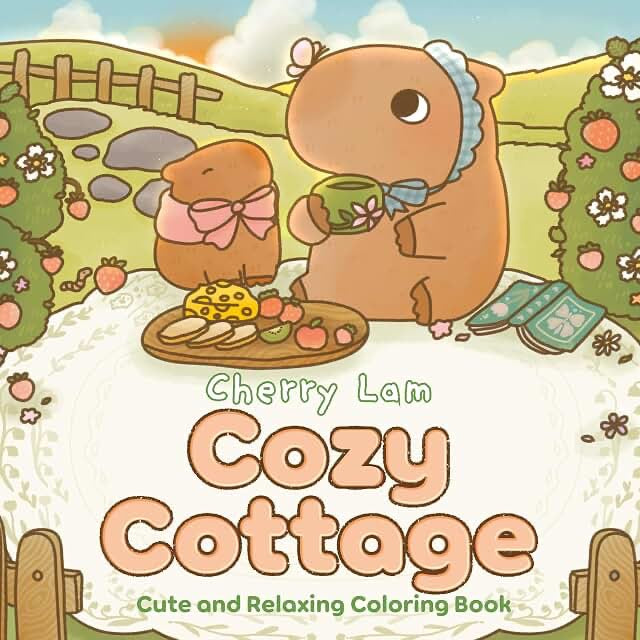 Cherry Lam Cute and  relaxing Coloring Book